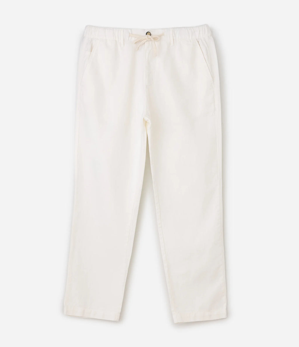 Comfort Cotton Straight-Leg Trousers – Sand