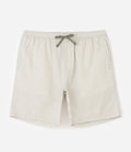 Striped Cotton Casual Shorts – Beige