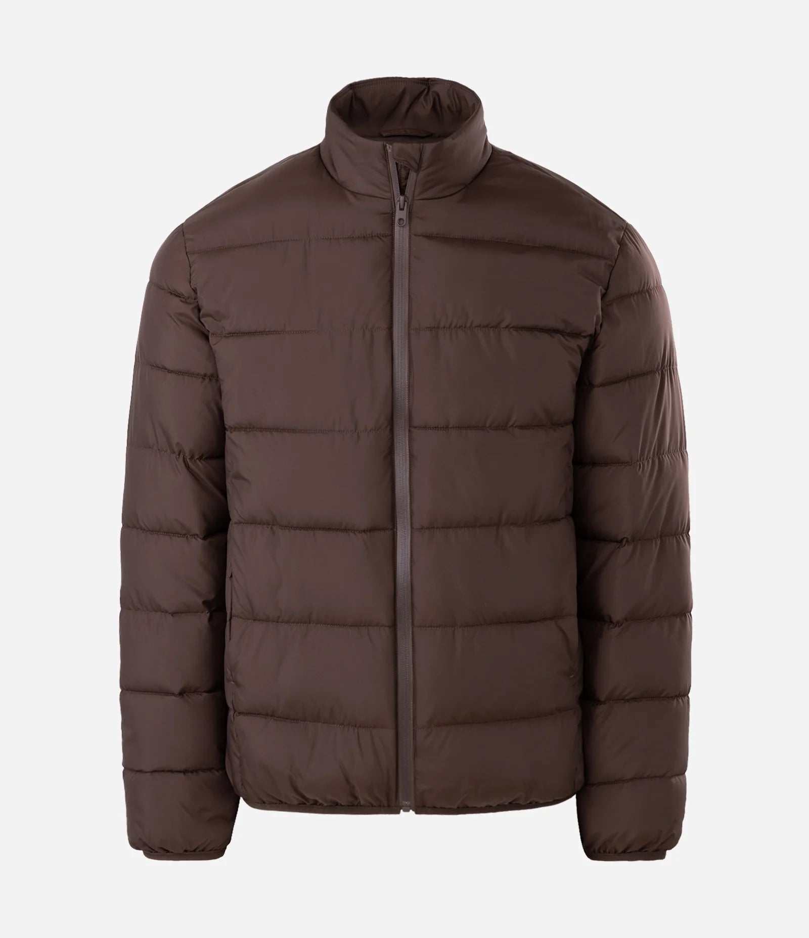 Lightweight Microfibre Zip Jacket – Light Brown