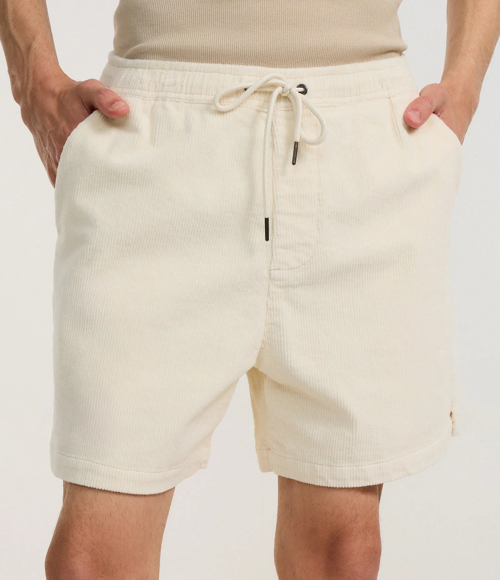 Corduroy Runner Shorts – Sand
