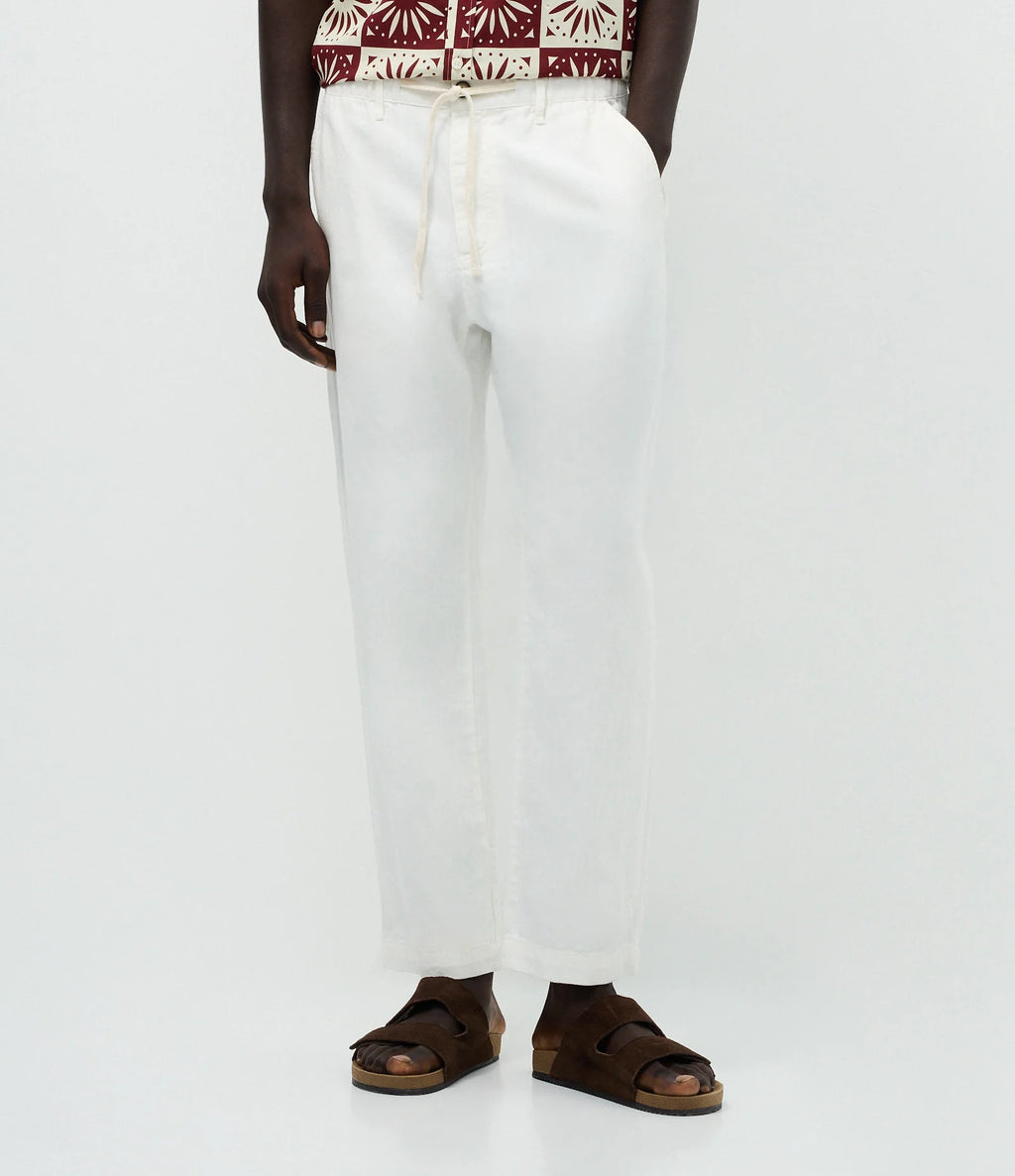 Comfort Cotton Straight-Leg Trousers – Sand