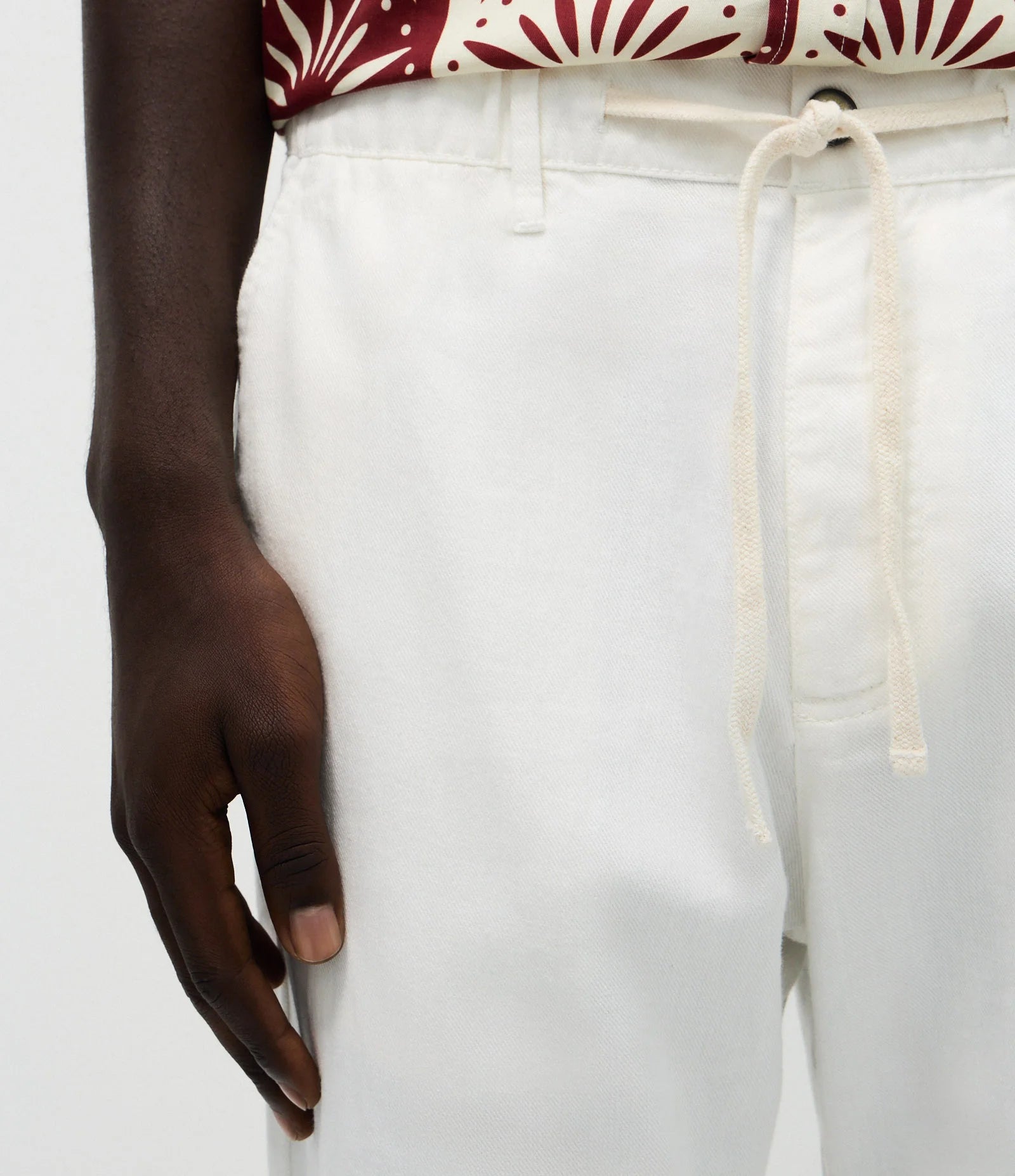 Comfort Cotton Straight-Leg Trousers – Sand