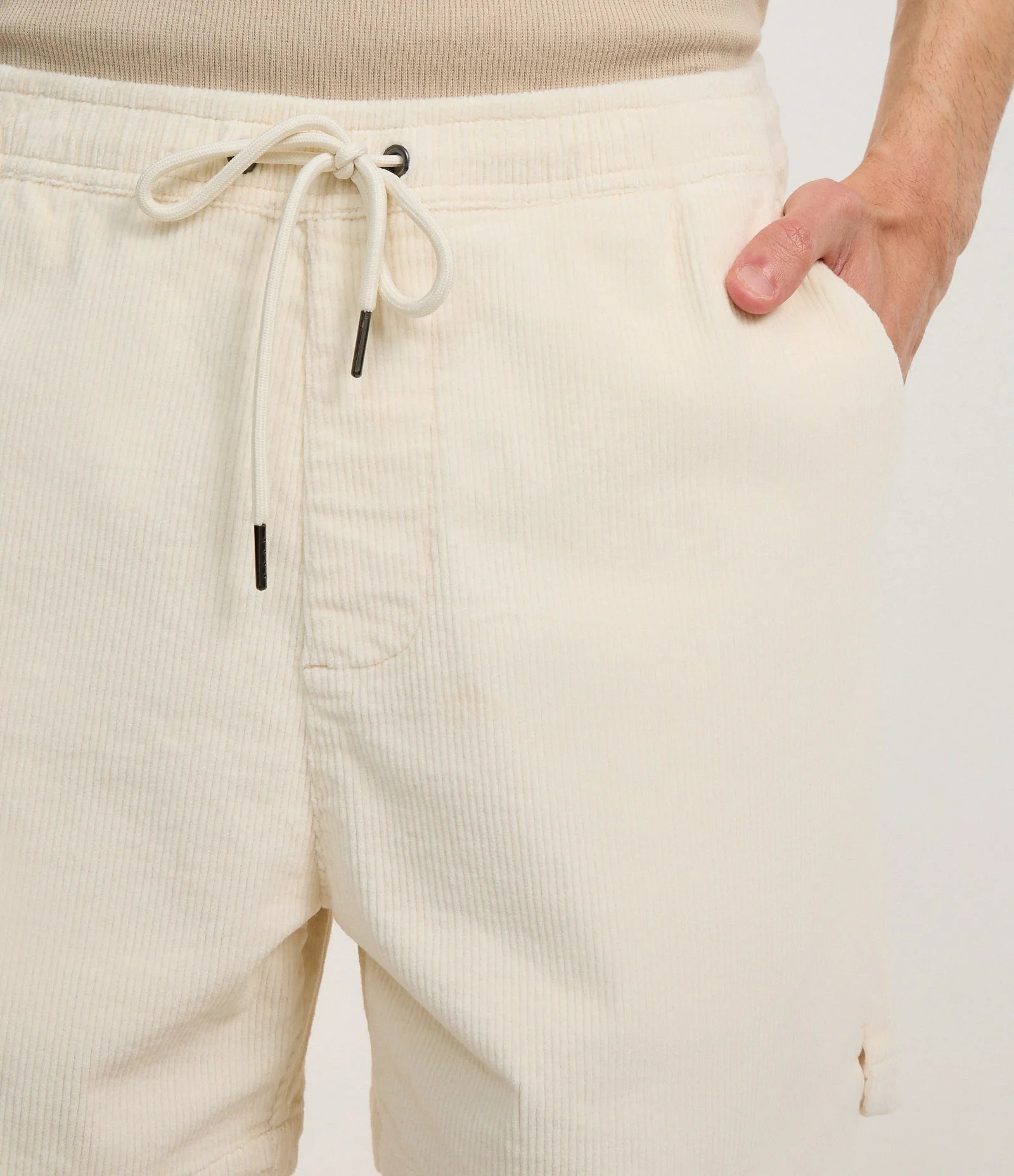Corduroy Runner Shorts – Sand
